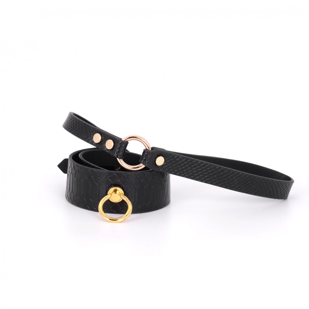 SM PU Collar& Leash with Gift Box ( PJ2007-3)