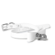 White PU Collar Choke & Leash with Gift box (2404-3)