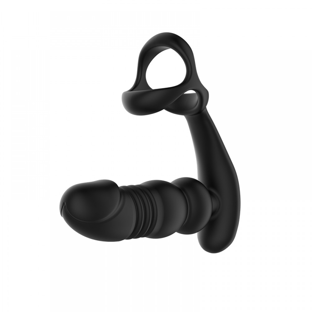 Thrusting Prostate Massager  With Thick Penis Ring (SX-P029)