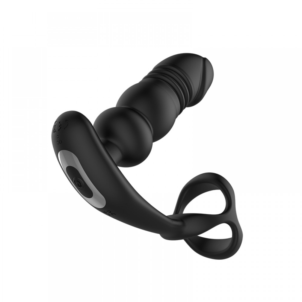 Thrusting Prostate Massager  With Thick Penis Ring (SX-P029)