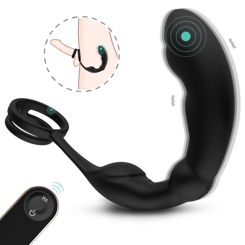 Remote Prostata Massager with Cock Ring (S392-2)