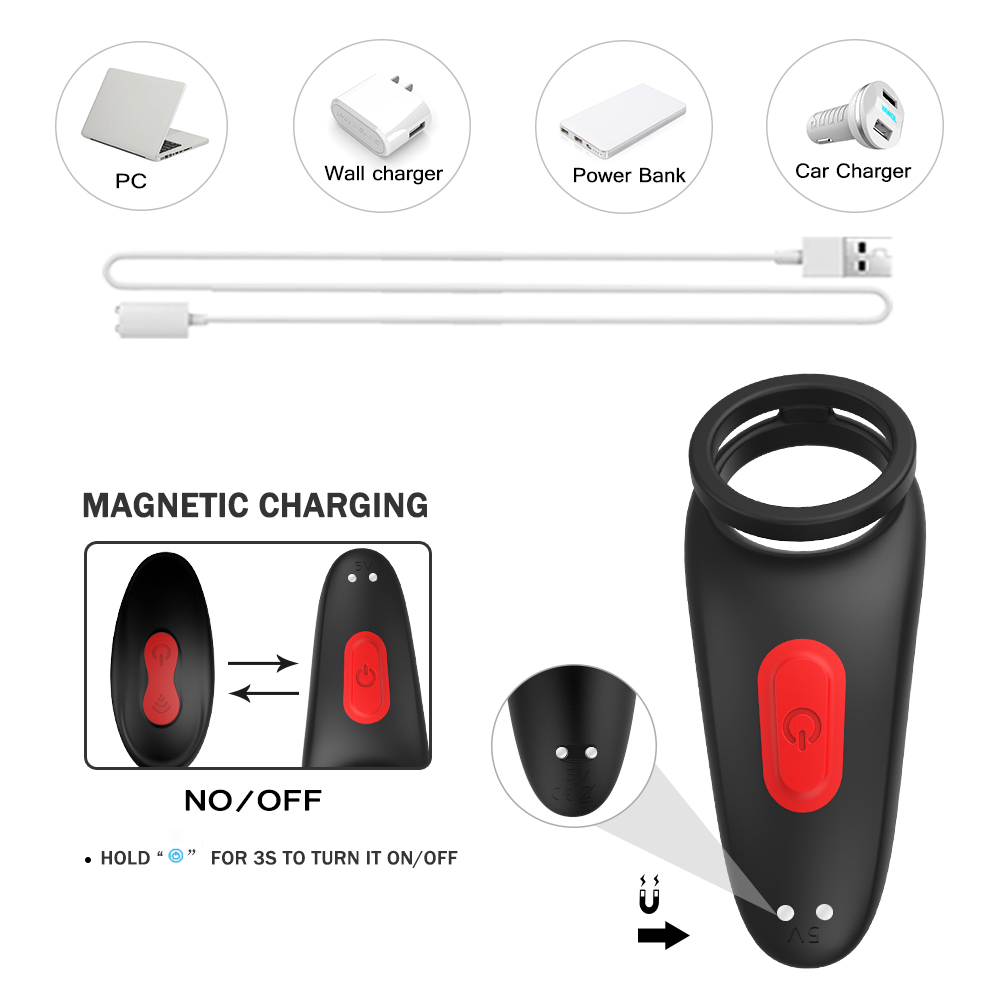 Remote Adjustable vibrating cokc ring  (S151-2)