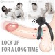 Silicone Battery Magnetic Double Penis Ring (S245)