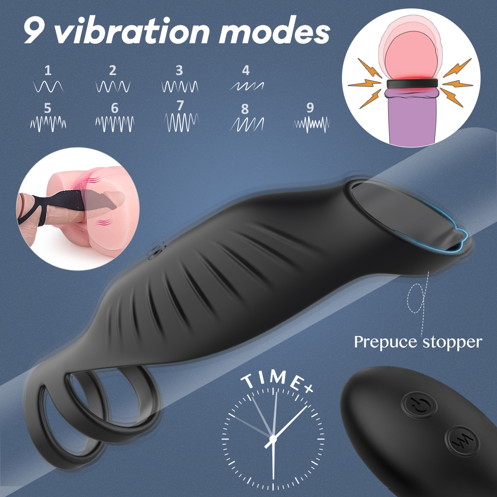 Remote Control Vibrating  Cock Ring (S317-2)