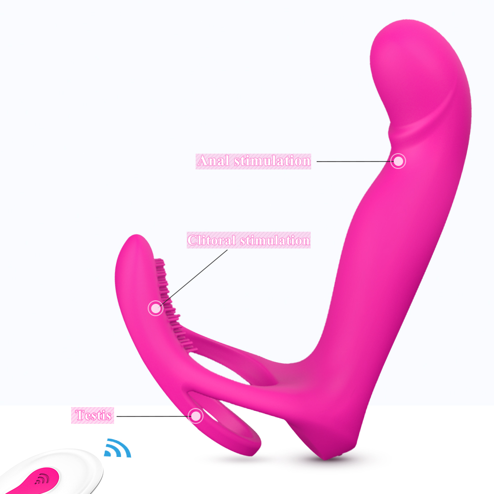 Remote Control Vibrating Butt Plug with Cock RIng (S266-2)