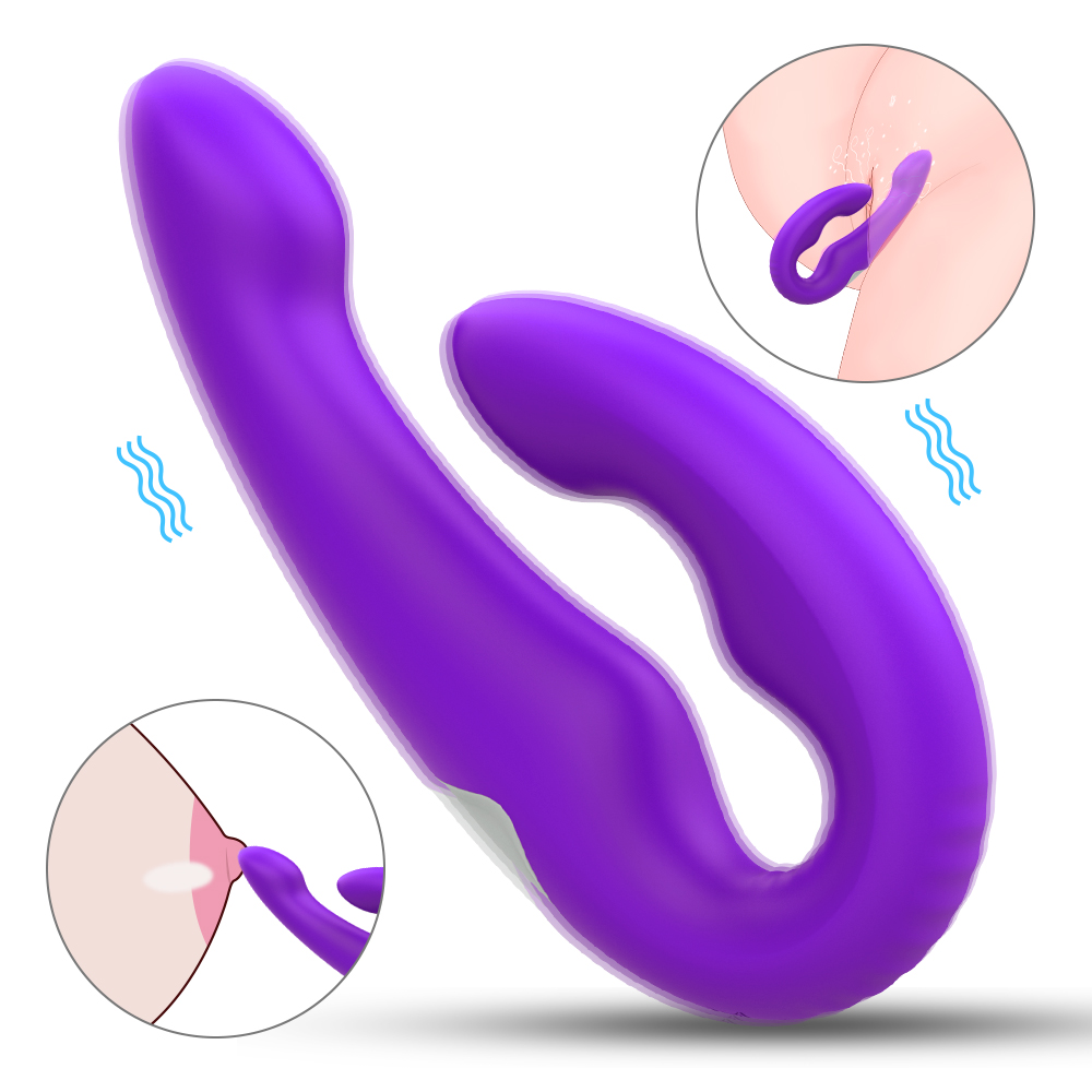 Silicone Double end vibrating Dildo