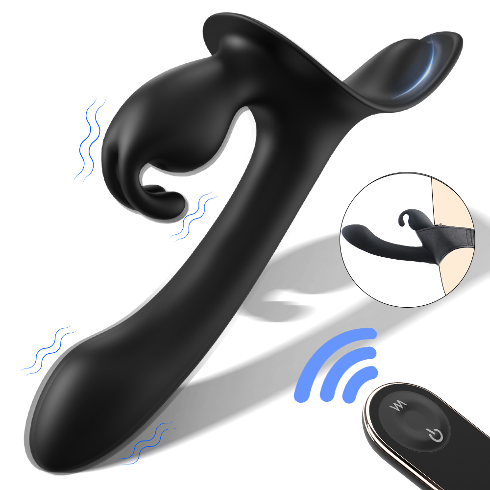 Remote Control Silicone G-spot Stimulator for Lesbian (S520-2)