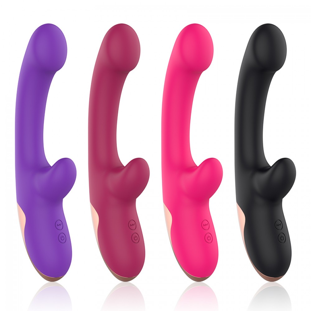 Silicone Double Penetration G-spot Vibraor (MY-232)