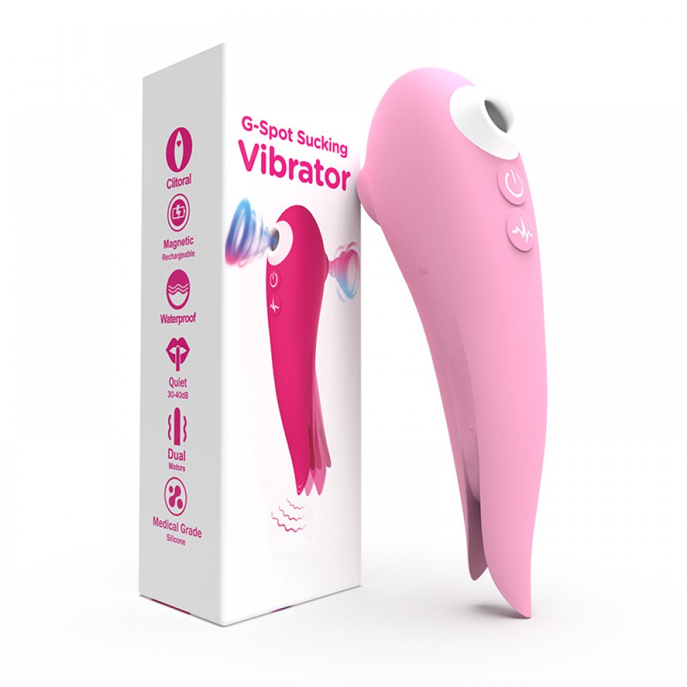 Mermaid Silicone Licking&Sucking Vibrator (M005)