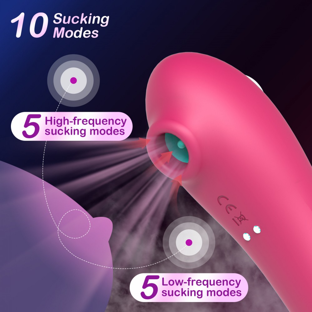 Mermaid Silicone Licking&Sucking Vibrator (M005)