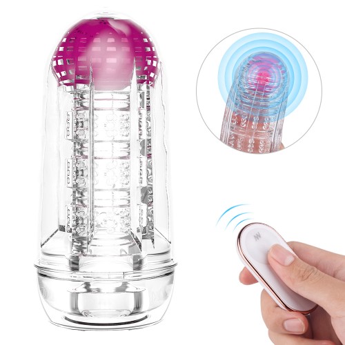 Space Remote control Vibrating Masturbator (S308-2）