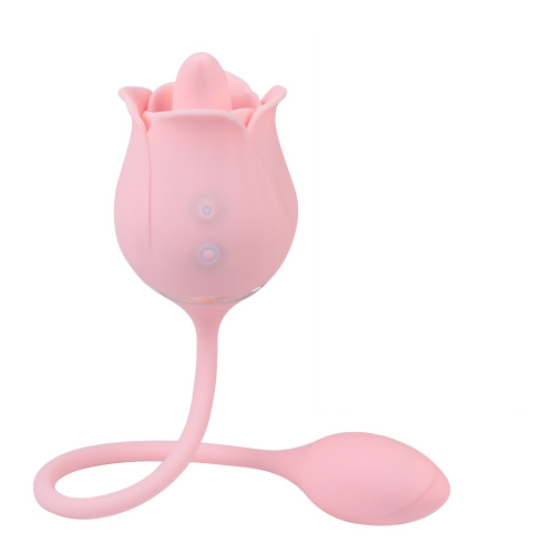 Rose  Tongue Licking Vibrator with bullet(S361)