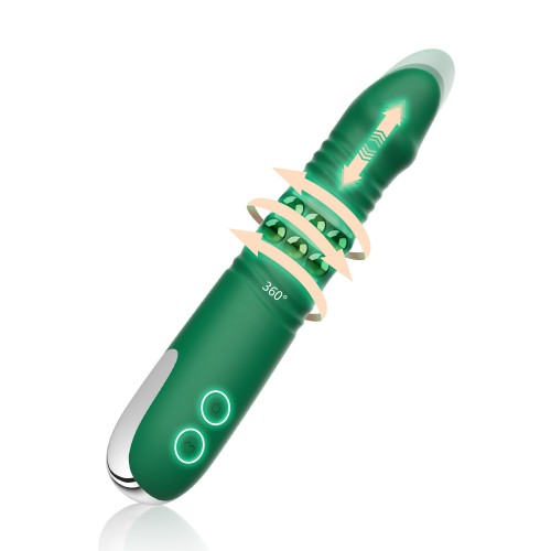 Silicone Telescoping & Rotating Vibrator (MY-204)