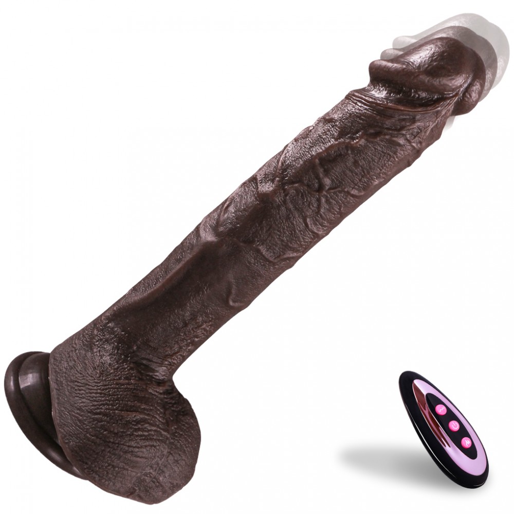 Remote Control Rechargeable Vibrating Realistic Dildo (BJD-A008/A009)