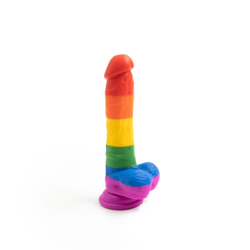 Rainbow-color Silicone Dildo (WS-NV034)