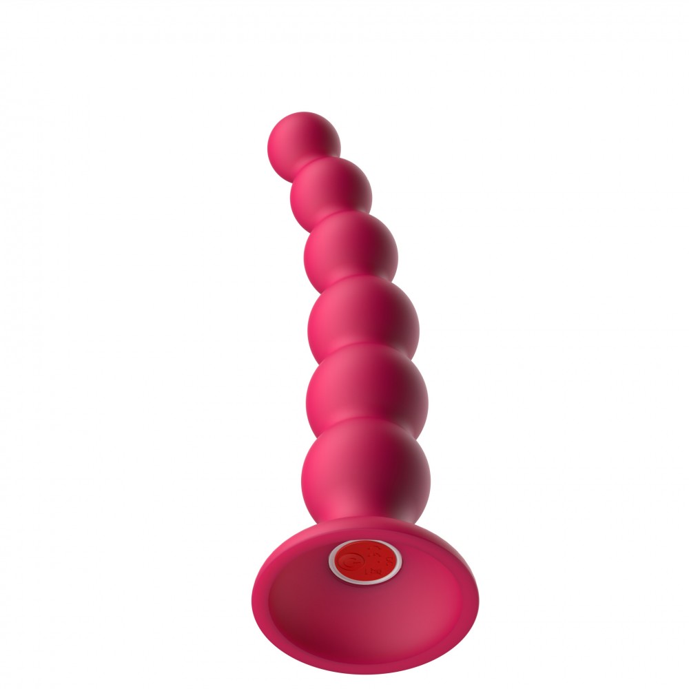 Silicone Vibrating Beaded Anal Plug (WS-NV070X)