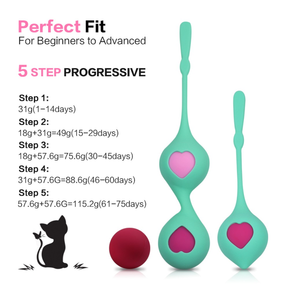 Ben Wa Ball Pelvic Exercise Kit Smart Vaginal Tightening Kegel Balls Set For Woman