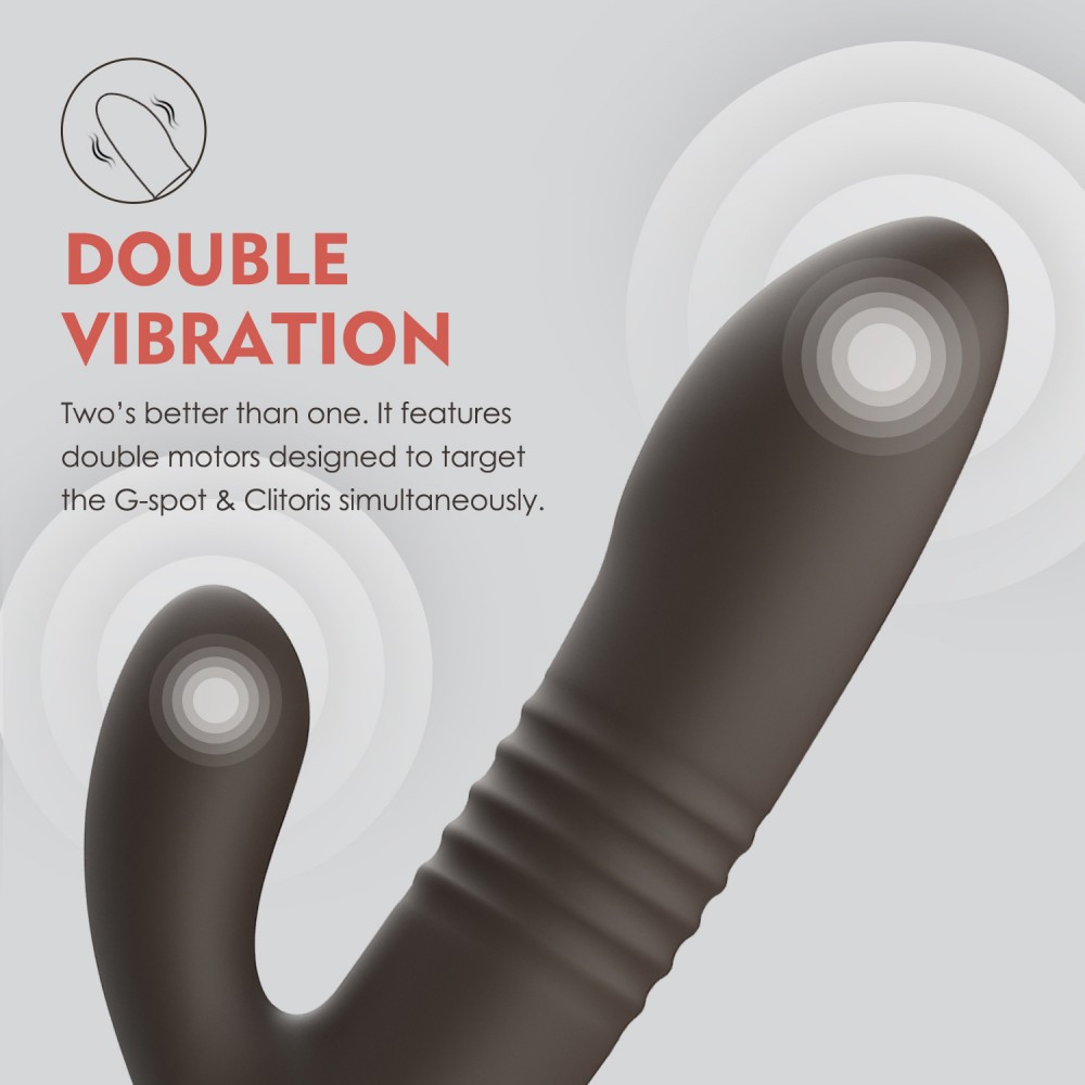 Double Head Retractable Rabbit Vibrator