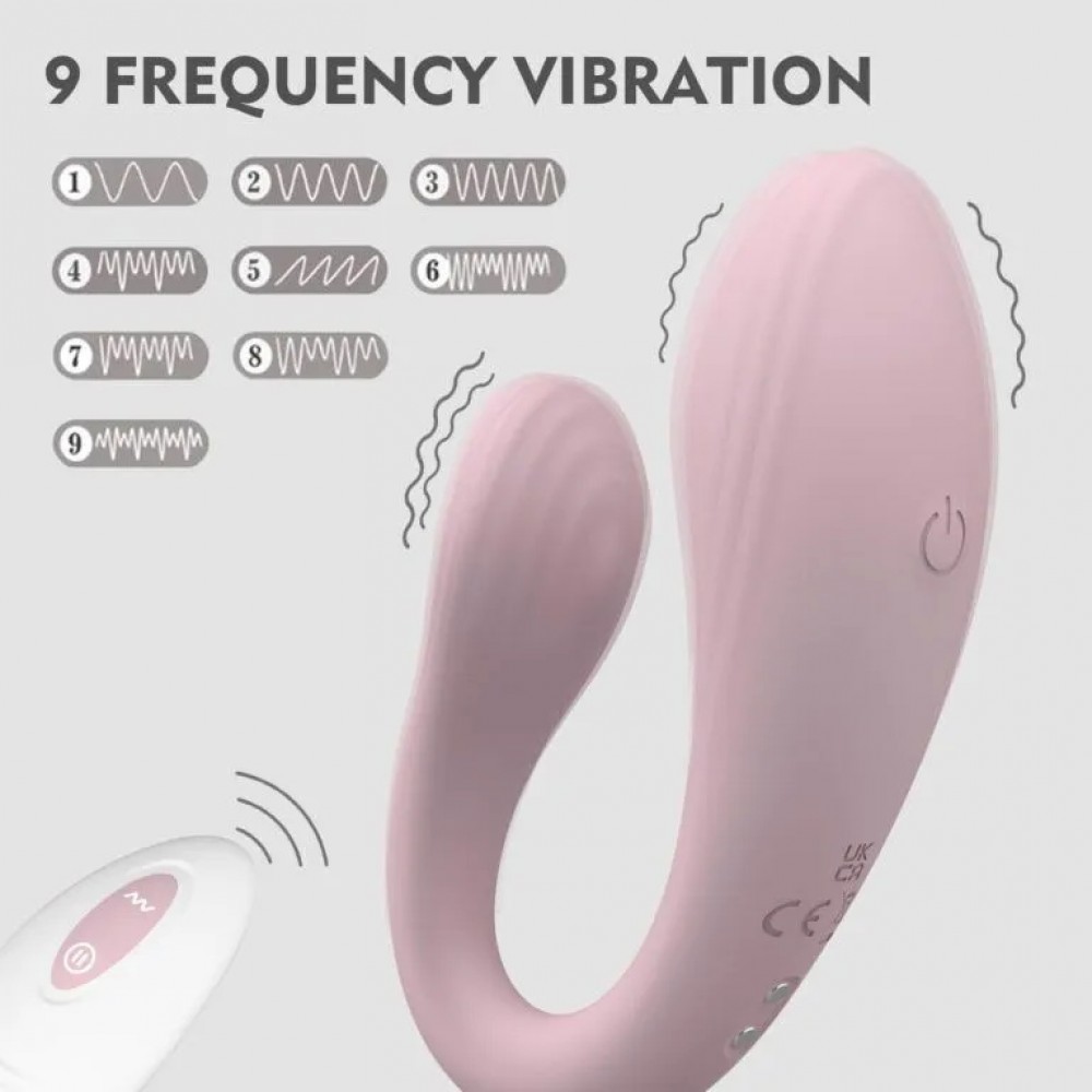 Remote Control C Shape Couples Vibrator 