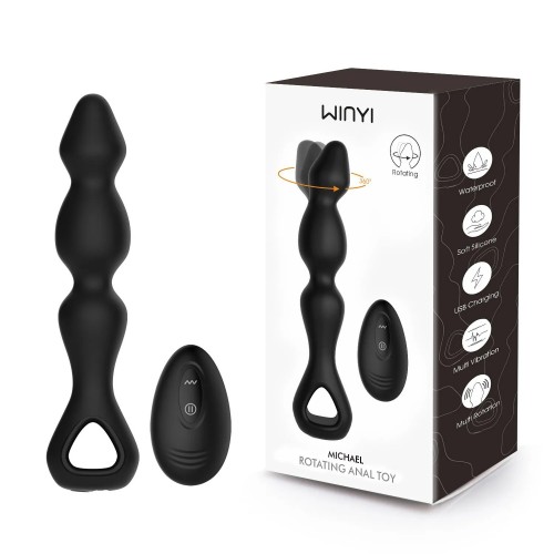 Remote control Silicone Anal Bead Stick Vibrator