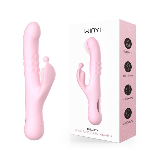 Silicone G-spot Thursting & Sweeling Vibrator 