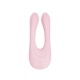 2 In 1 Nipple Stimulating Clamps and Cock Ring Rabbit Vibrator