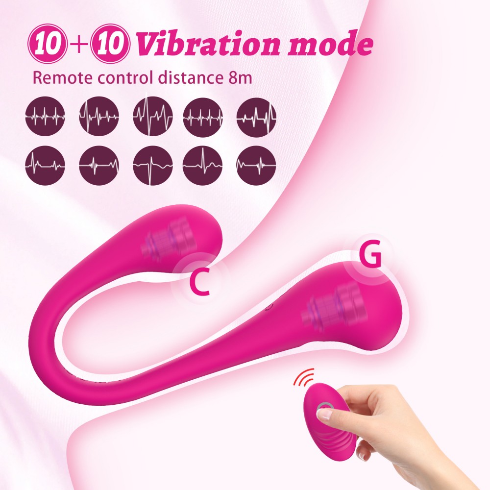 Remote Control  Couples Flexibity G-spot vibrator(YAI707W-008)