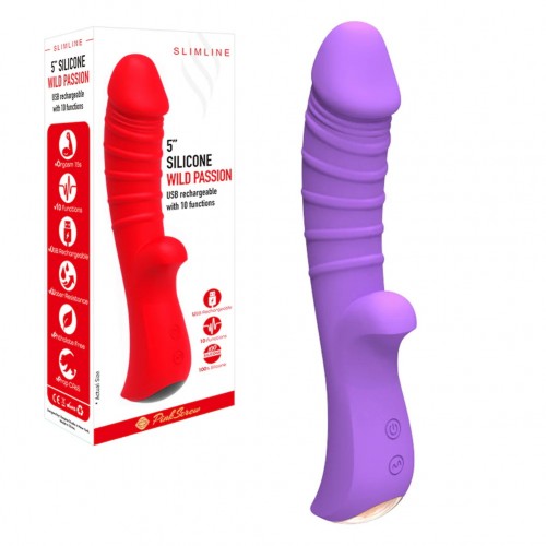 WILD PASSION SLIMLINE DILDO VIBRATOR