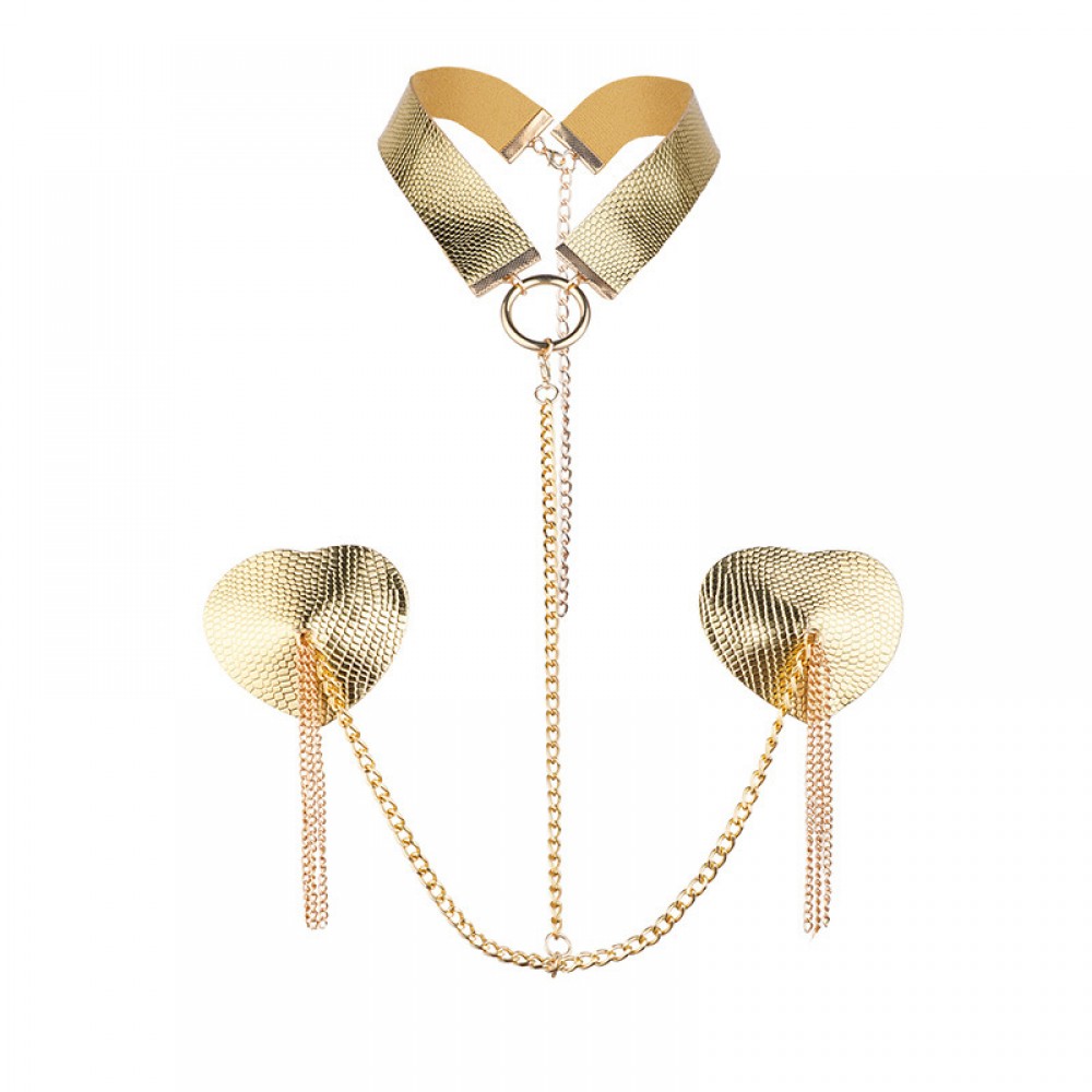 Heart Shape Sexy Nipple Cover Chain Set